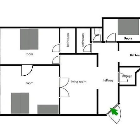Central&cozy Balcony!3bdr 2bth * Будапешт
